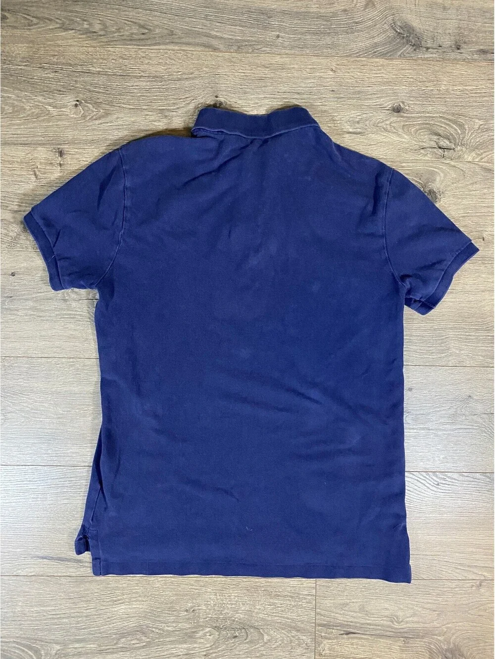 Polo Ralph Lauren Men’s M Slim Fit Navy Blue Polo Shirt Red Pony Cotton